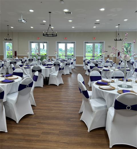 Sandpiper Room banquet setup